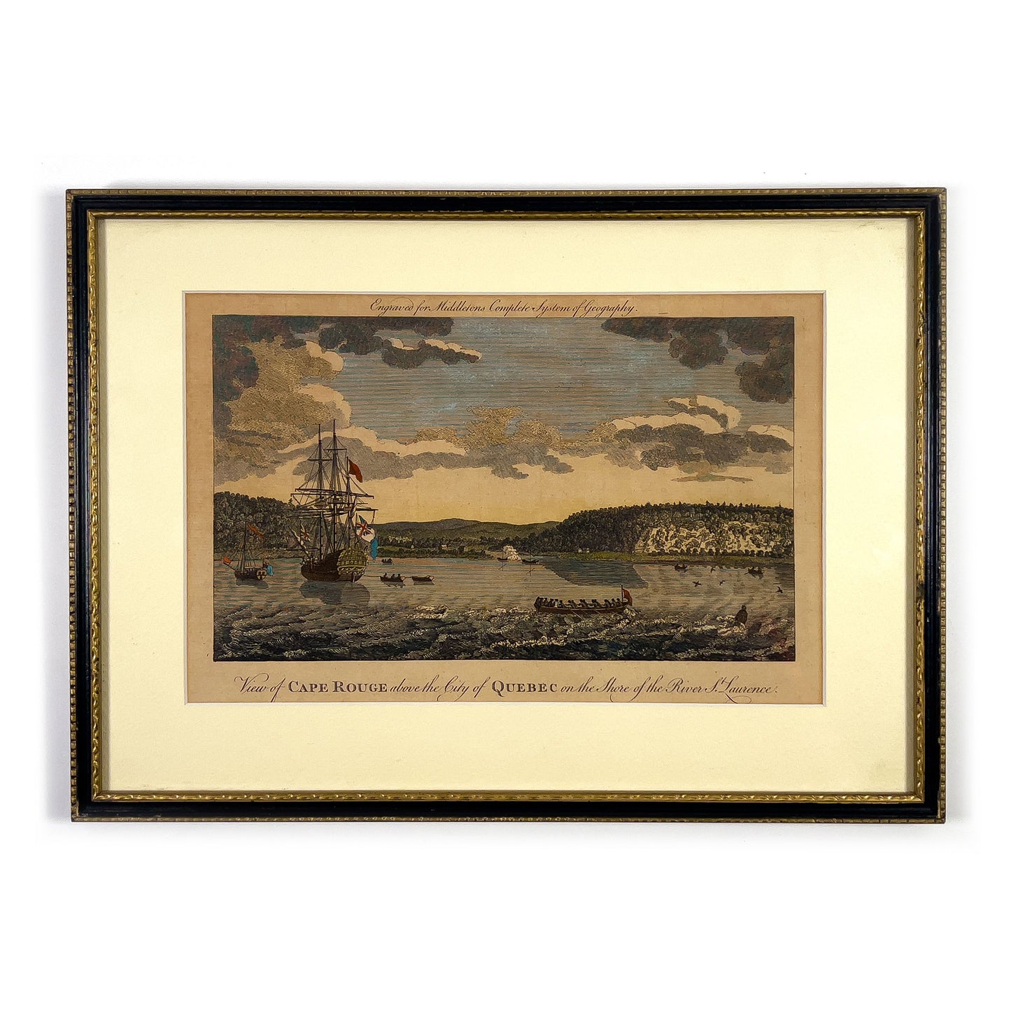 View of Cape Rouge above the City of Quebec on the Shore of the River St. Lawrence