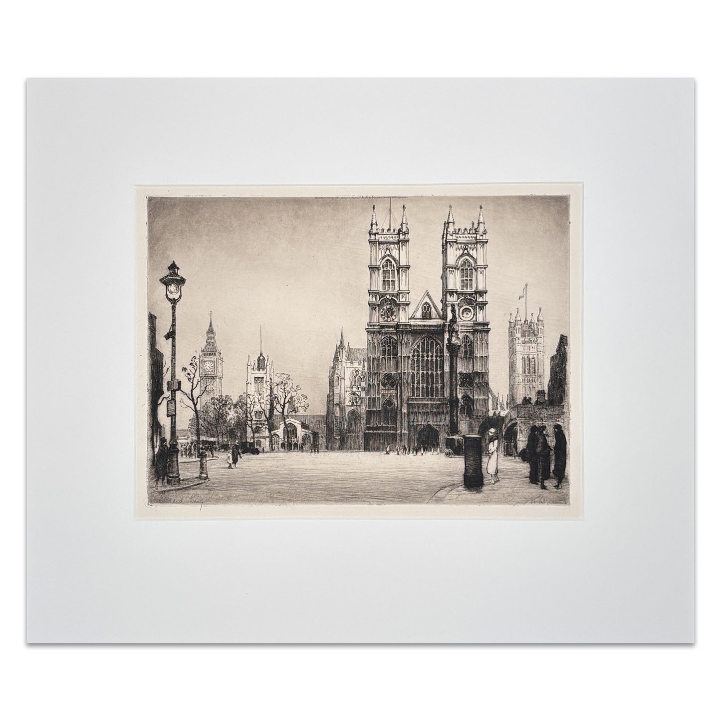 Cyril Henry Barraud - View of Westminster Abbey, London (after Edward King)