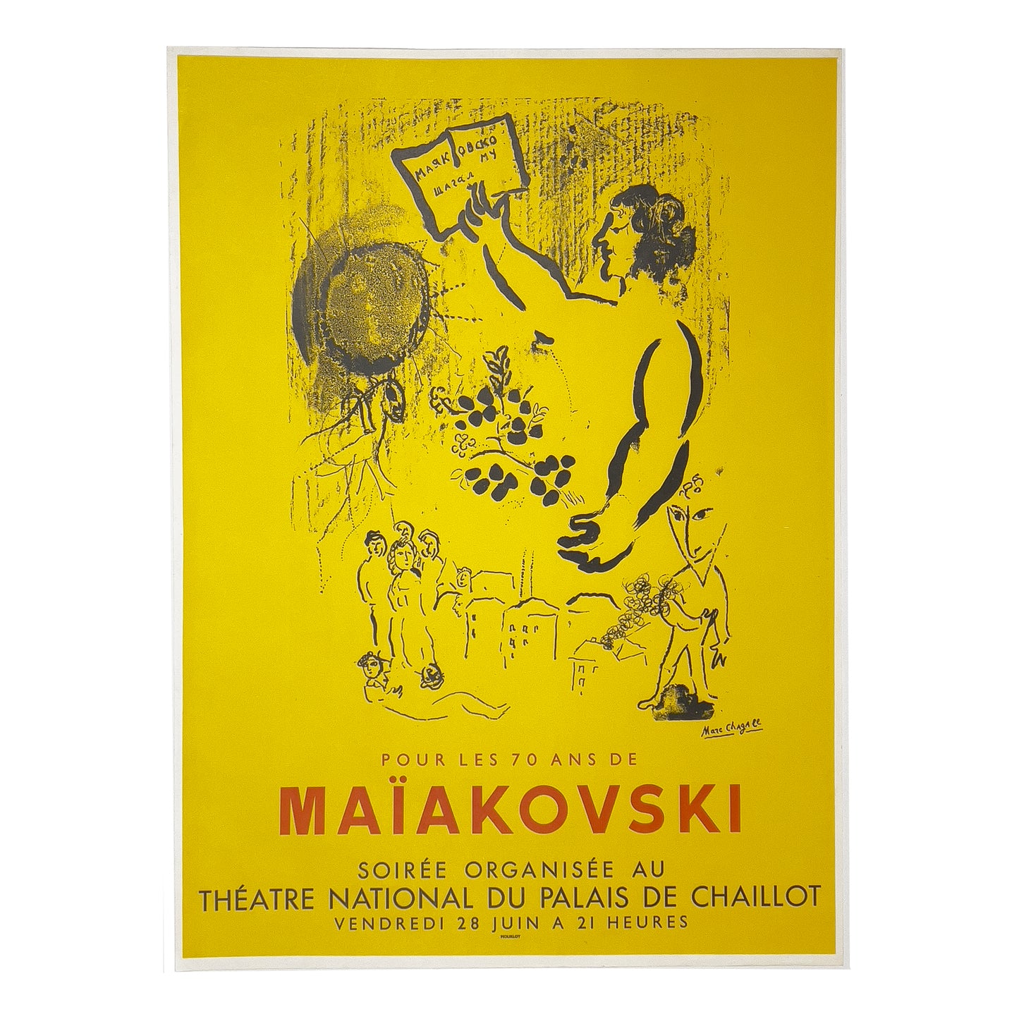 Marc Chagall - Pour Les 70 Ans De MAIAKOVSKI - McCanse Art