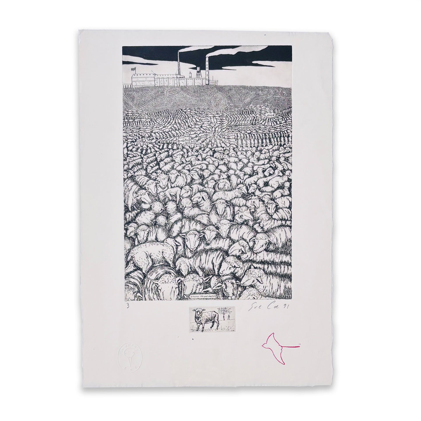 Sue Coe - Where's the Good Shepherd? - McCanse Art