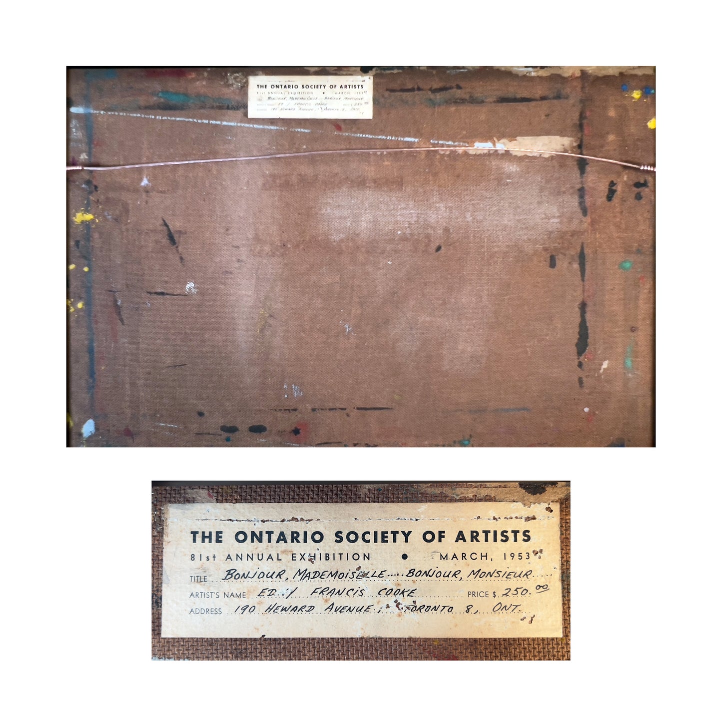 Edwy Francis Cooke - Bonjour Mademoiselle, Bonjour Monsieur - McCanse Art