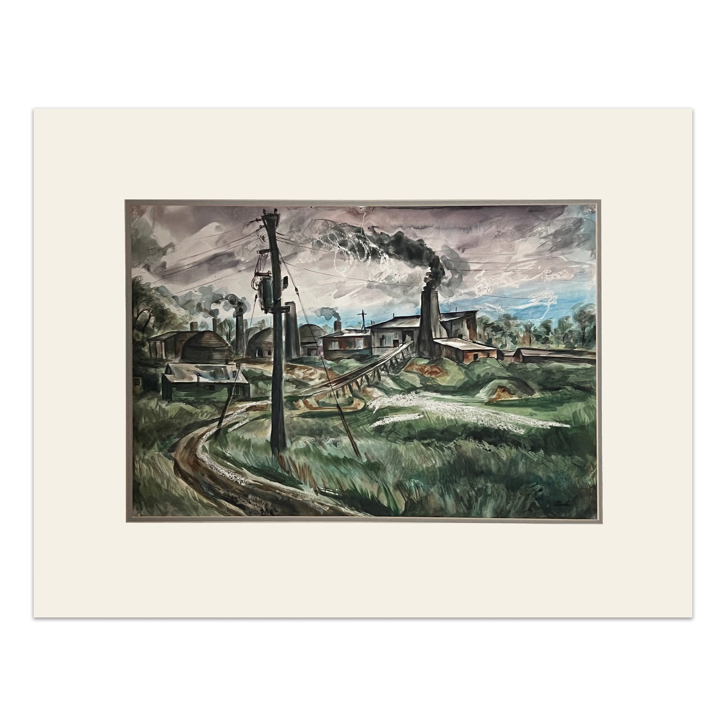 Edwy Francis Cooke - Brick Works on Pottery Road, Toronto - McCanse Art