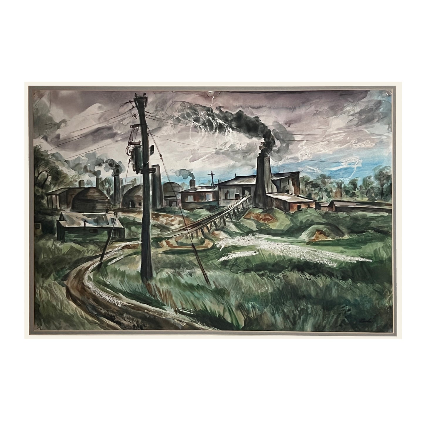 Edwy Francis Cooke - Brick Works on Pottery Road, Toronto - McCanse Art