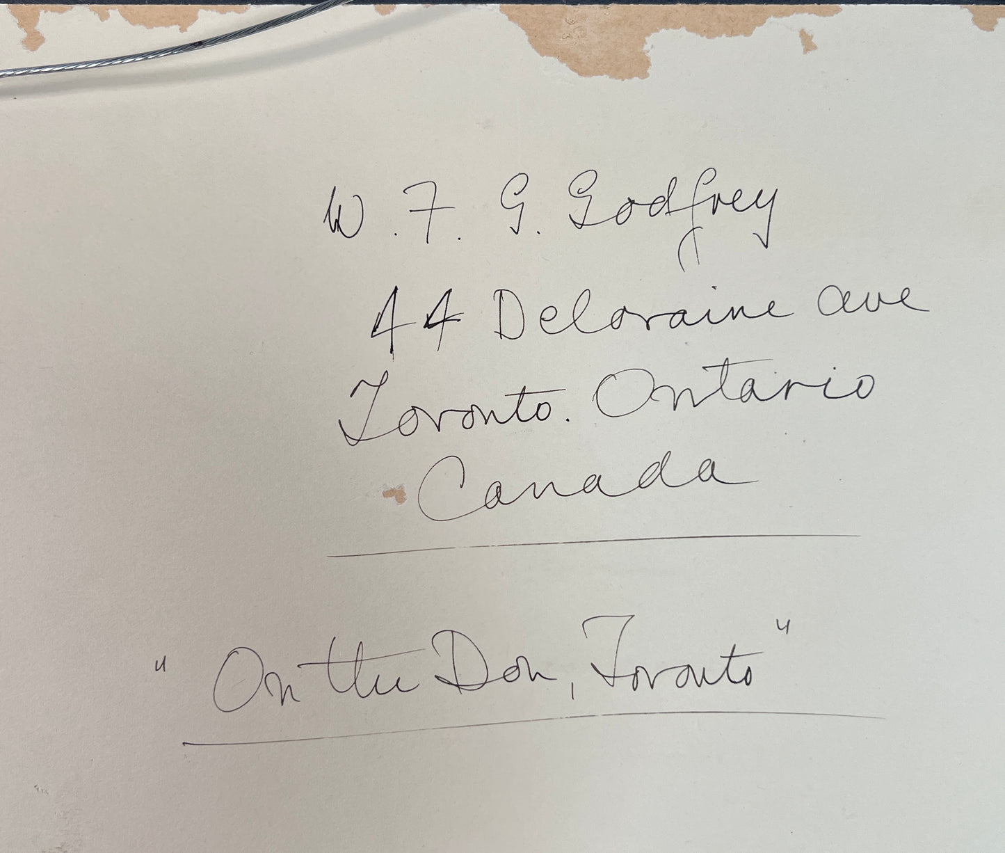 W.F.G. Godfrey - On the Don, Toronto - McCanse Art