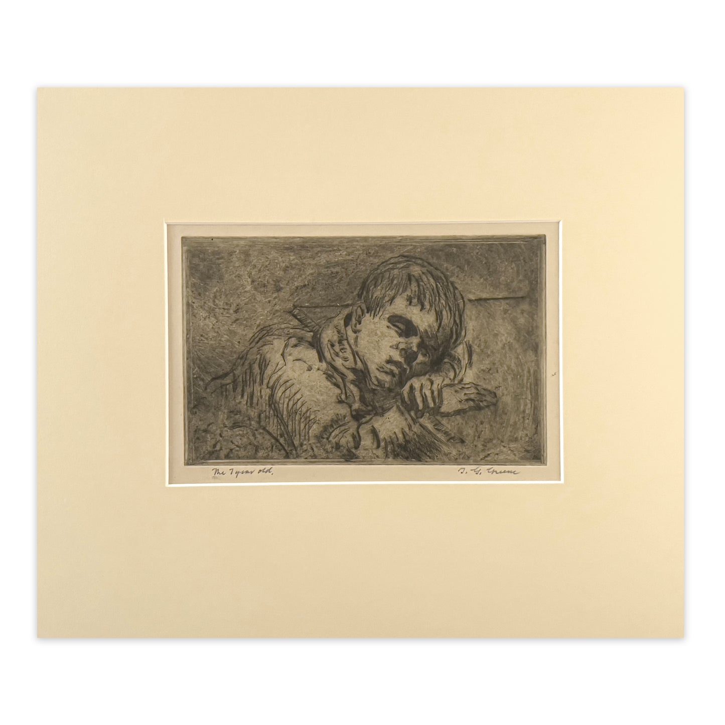 Thomas Garland Greene - The 1 Year Old - McCanse Art