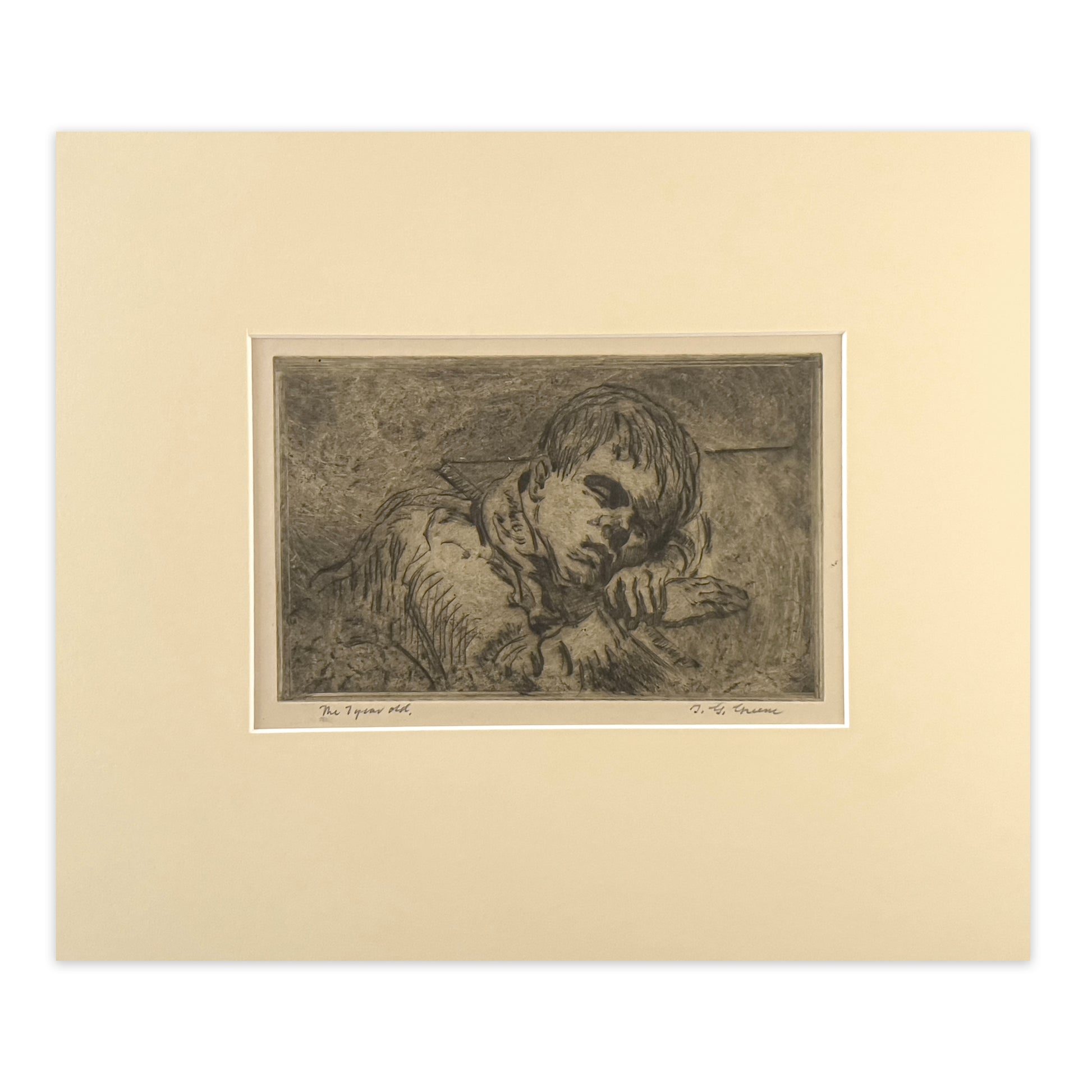 Thomas Garland Greene - The 1 Year Old - McCanse Art