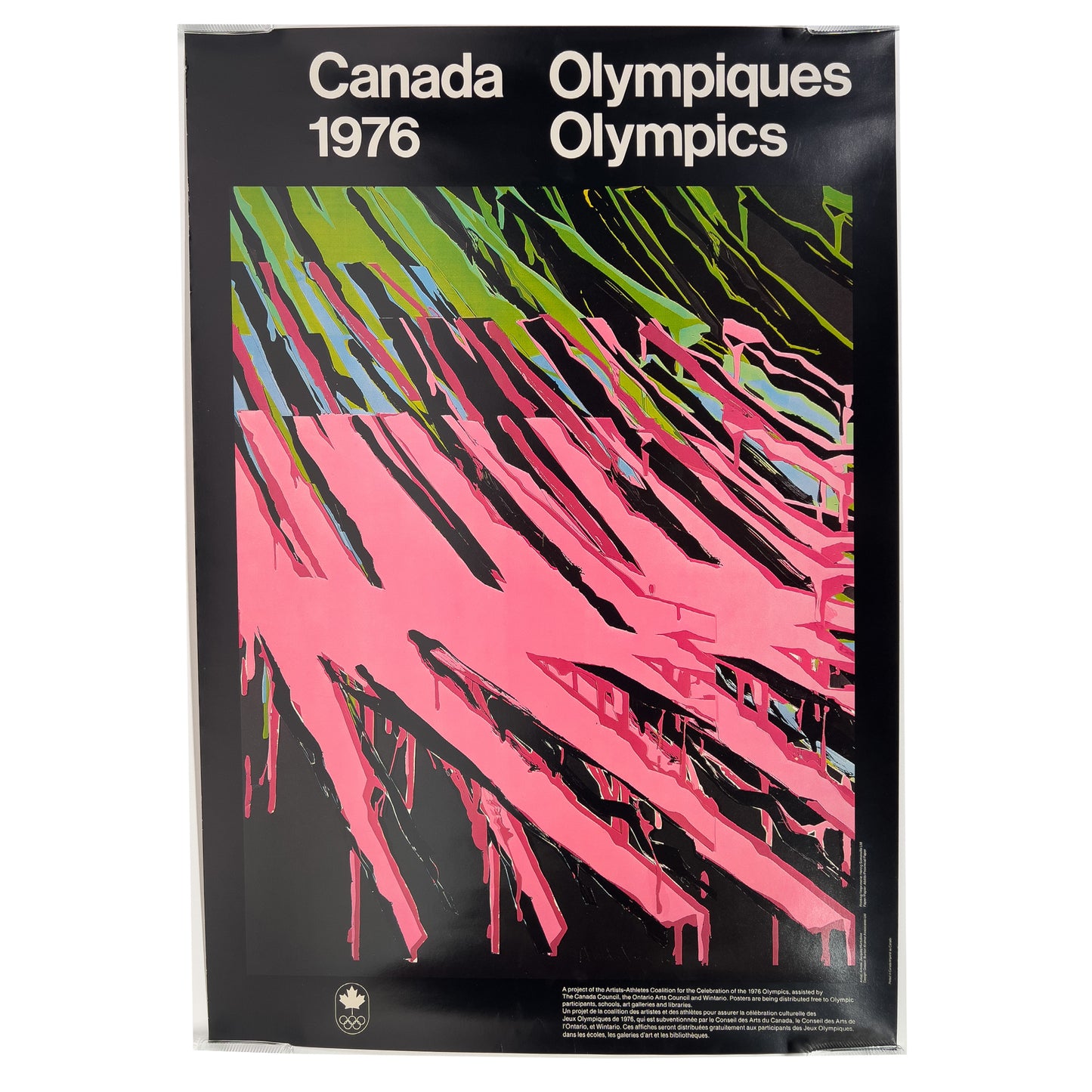 Jacques Hurtubise - 1976 Canada Olympics Poster - McCanse Art