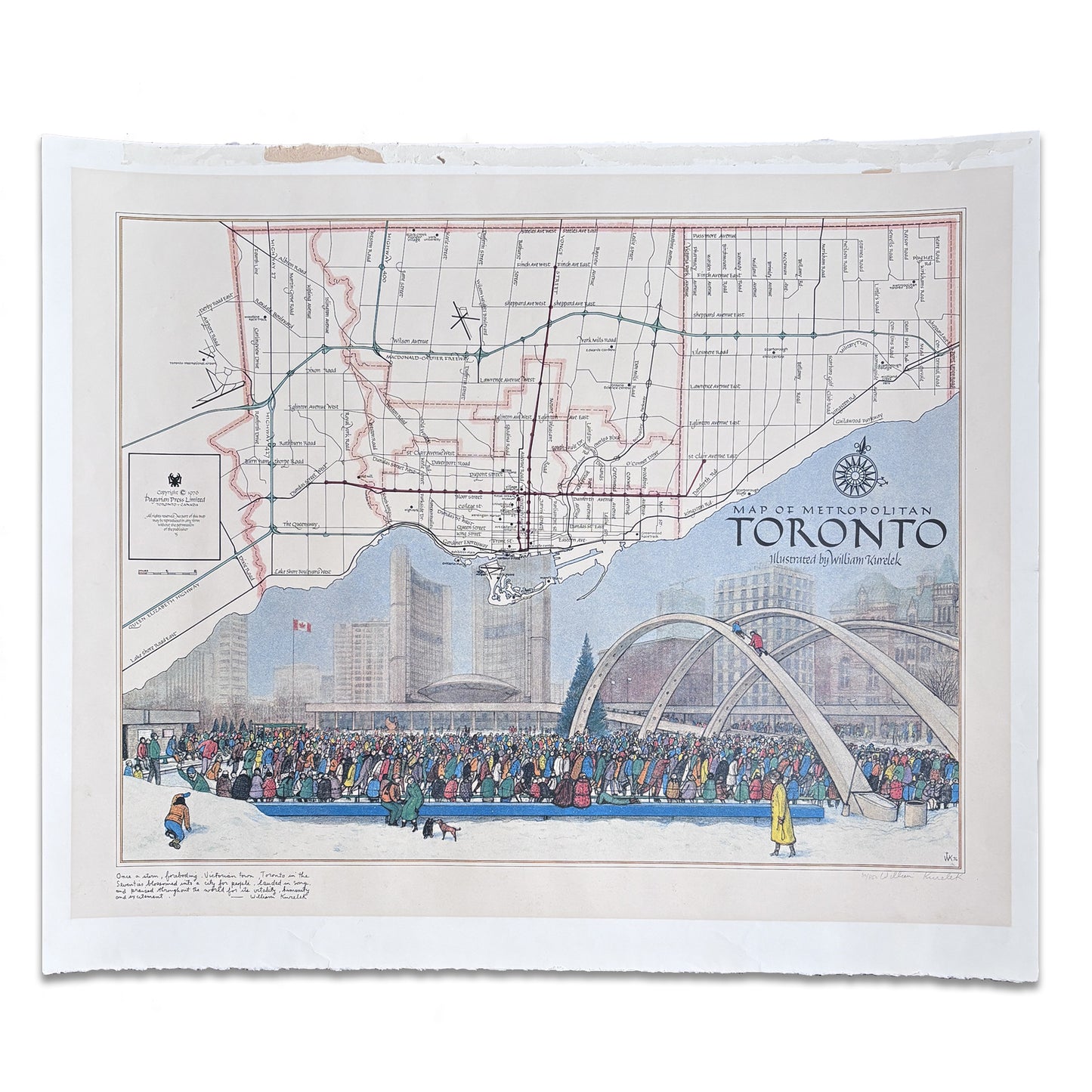 William Kurelek - Map of Metropolitan Toronto