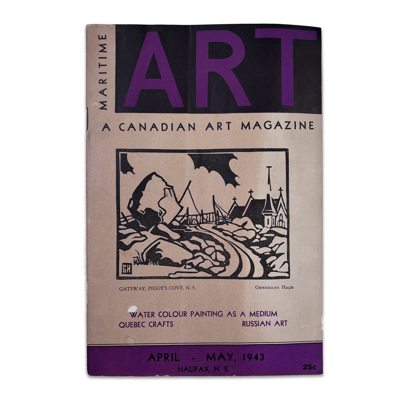 Maritime Art Magazine. Vol. 3, No. 4. *Linocut by HENRY G. GLYDE