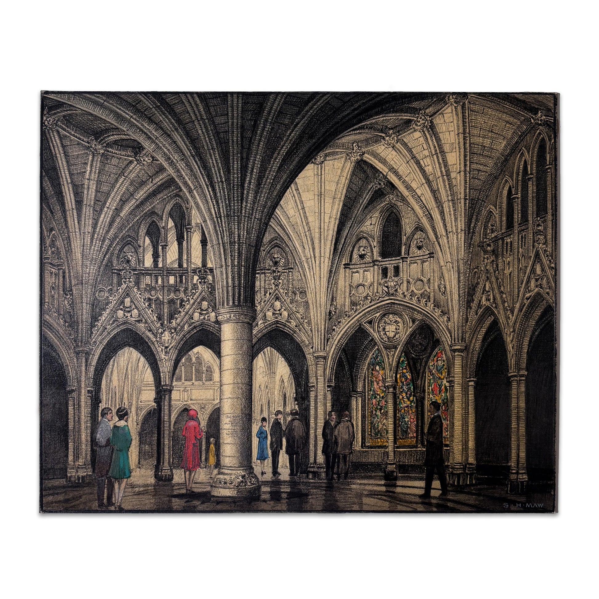 Samuel Herbert Maw - Metropolitan Life Insurance Calendar for the year 1928, with original sketch