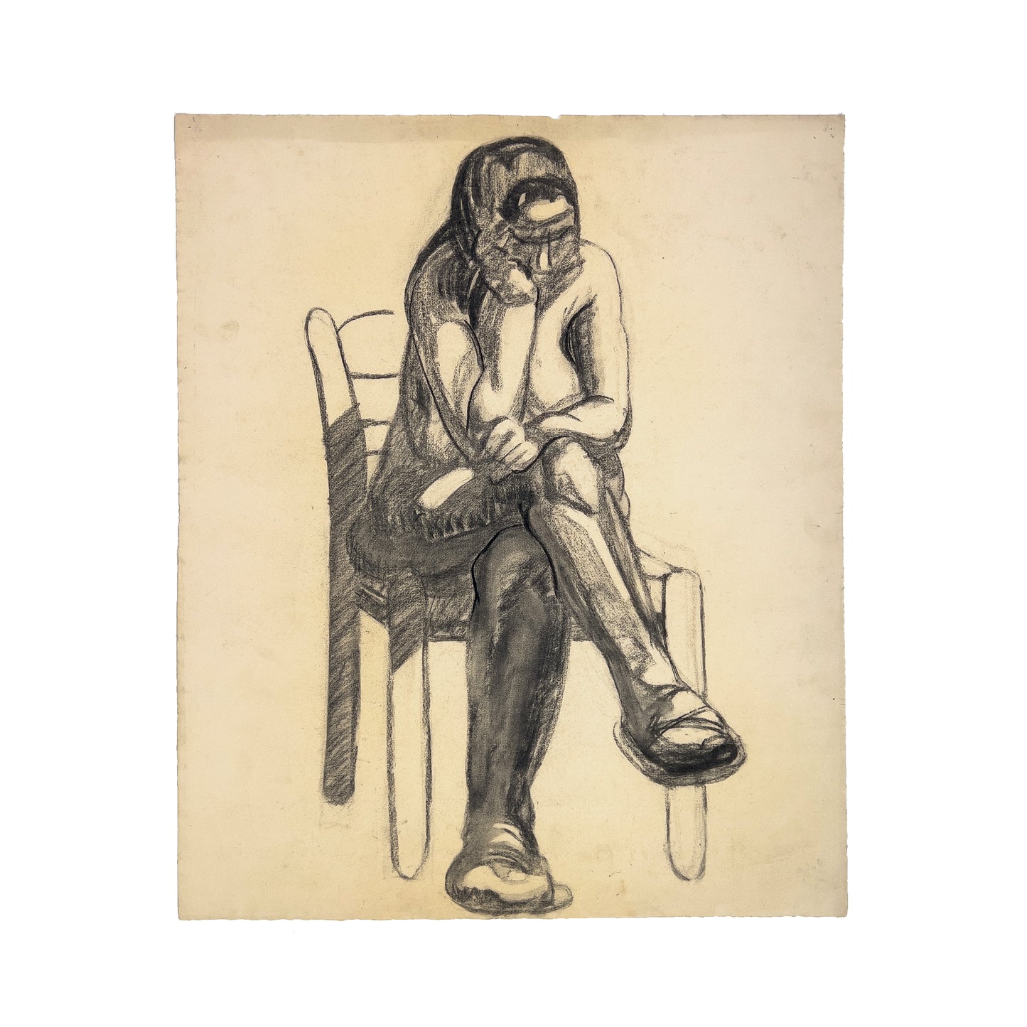 Isabel McLaughlin - Seated Nude with Sandals - McCanse Art