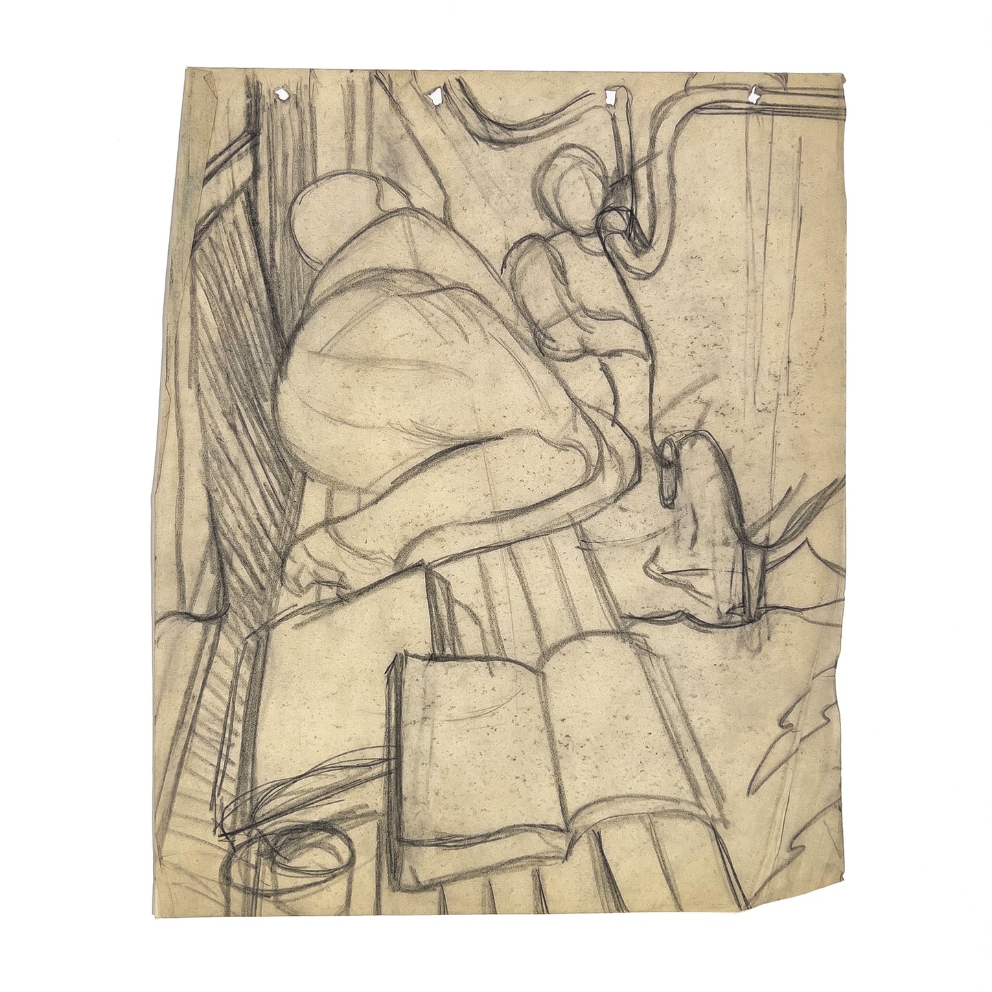 Isabel McLaughlin - Woman Lying on Bench - McCanse Art