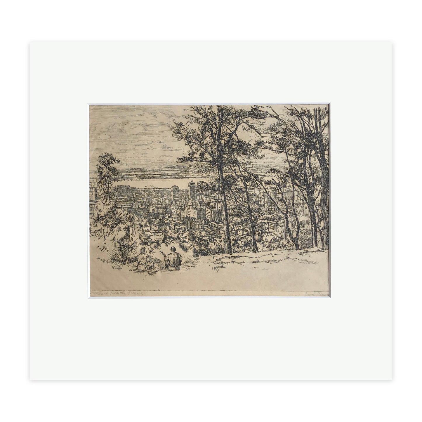 Ernst Neumann - Montreal from the Lookout - McCanse Art