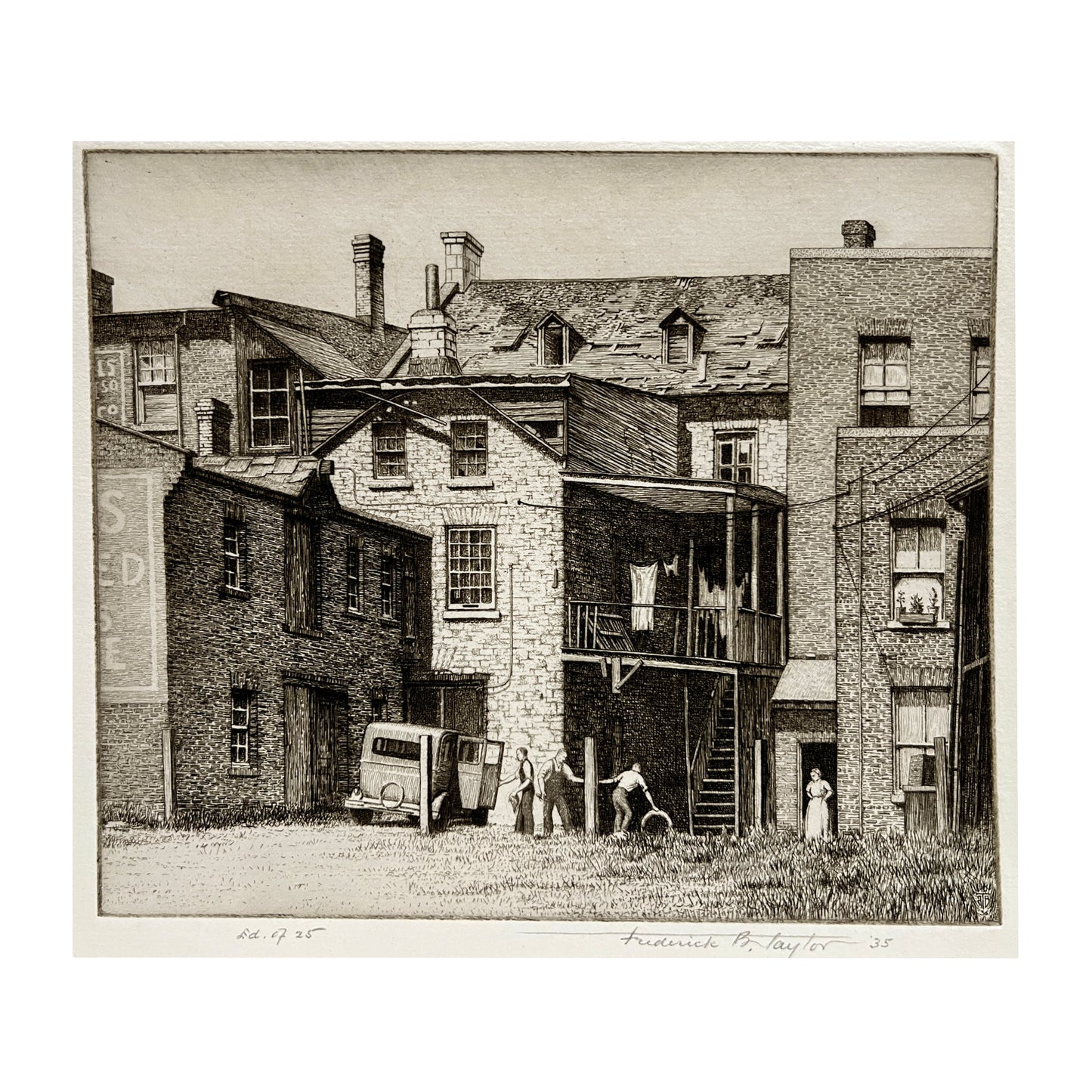 Frederick B. Taylor - In the Backyard - McCanse Art