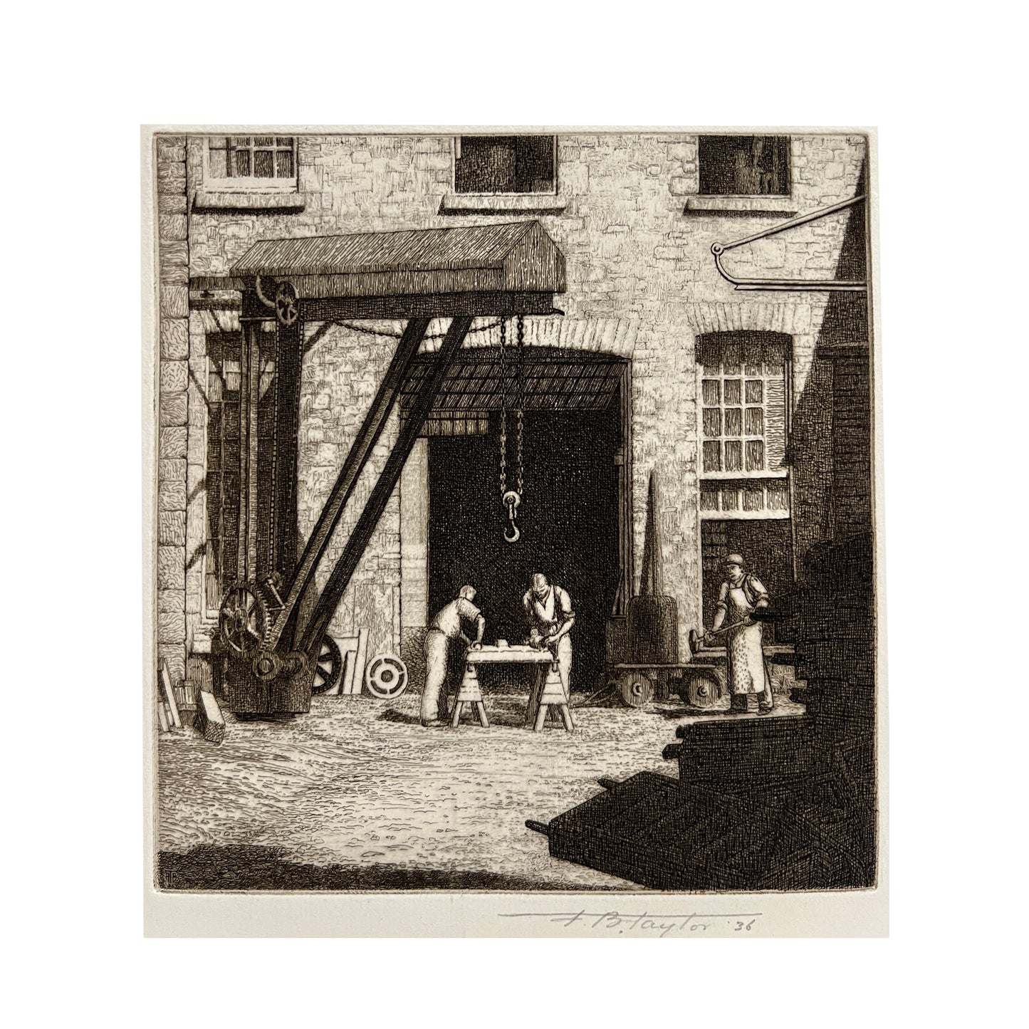 Frederick B. Taylor - In the Foundry Yard - McCanse Art