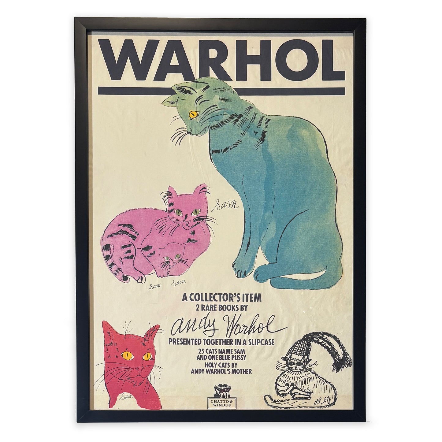 Andy Warhol - 25 Cats Named Sam and One Blue Pussy and Holy Cats: Chatto & Windus