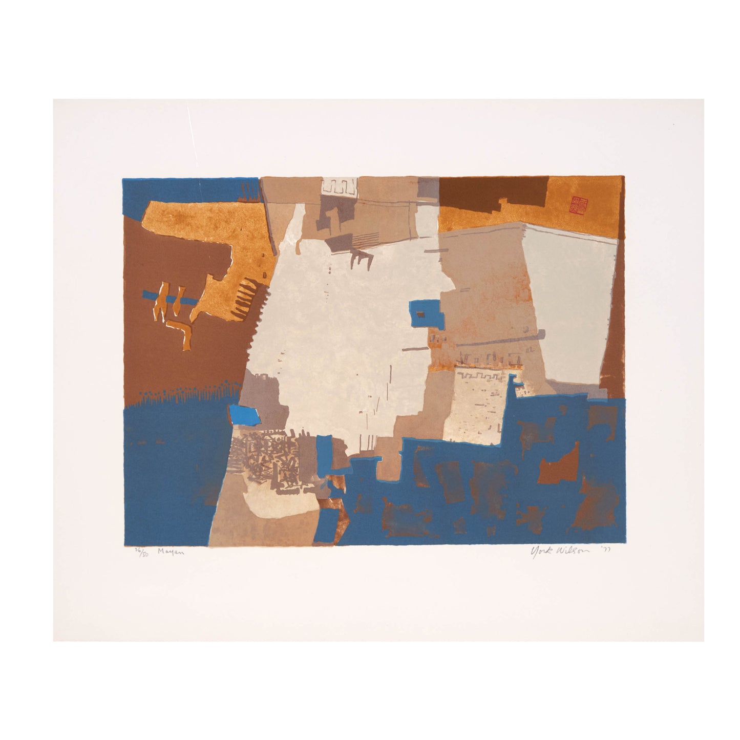 Ronald York WIlson, Mayan (FROM THE "CITIES" PORTFOLIO OF 7)