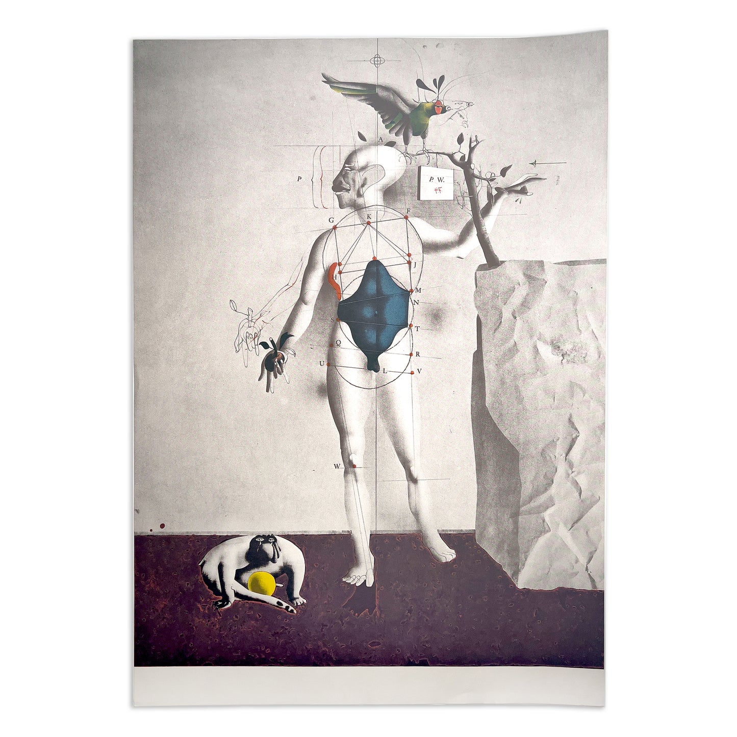 PAUL WUNDERLICH: Selbst als Adam mit Anton und Adler