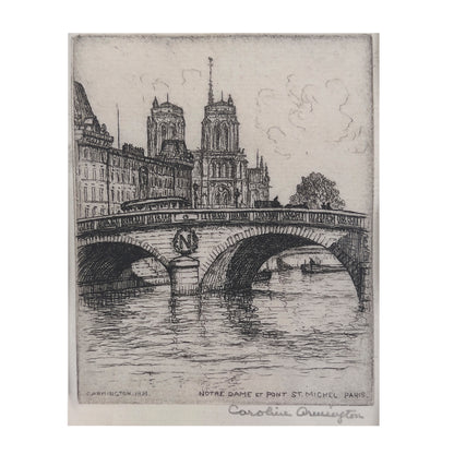 Caroline Armington - Notre Dame et Pont St. Michel, Paris - McCanse Art