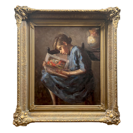 Eva Theresa Bradshaw - Young Girl Reading - McCanse Art