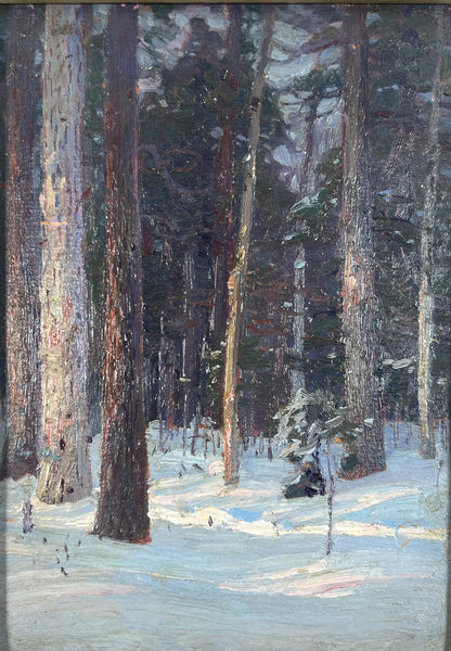 Frederick Henry Brigden - Snowlit Trees