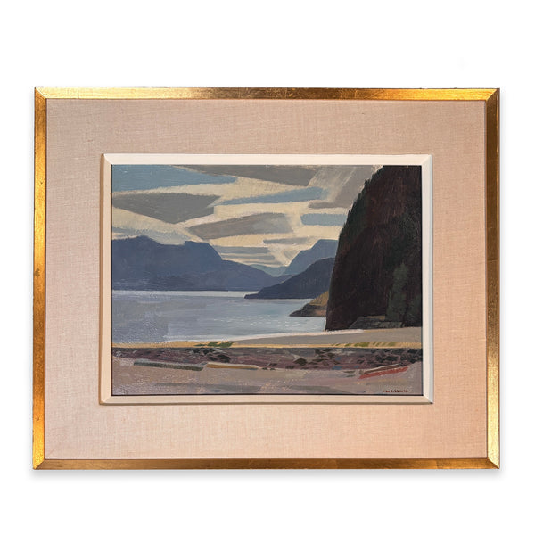 Alan Caswell Collier - From Kelsey Bay, Van. Is., B.C. Looking up Johnstone Strait