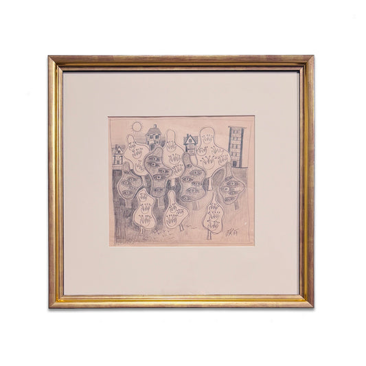 William Kurelek - Untitled (The Neighborhood)