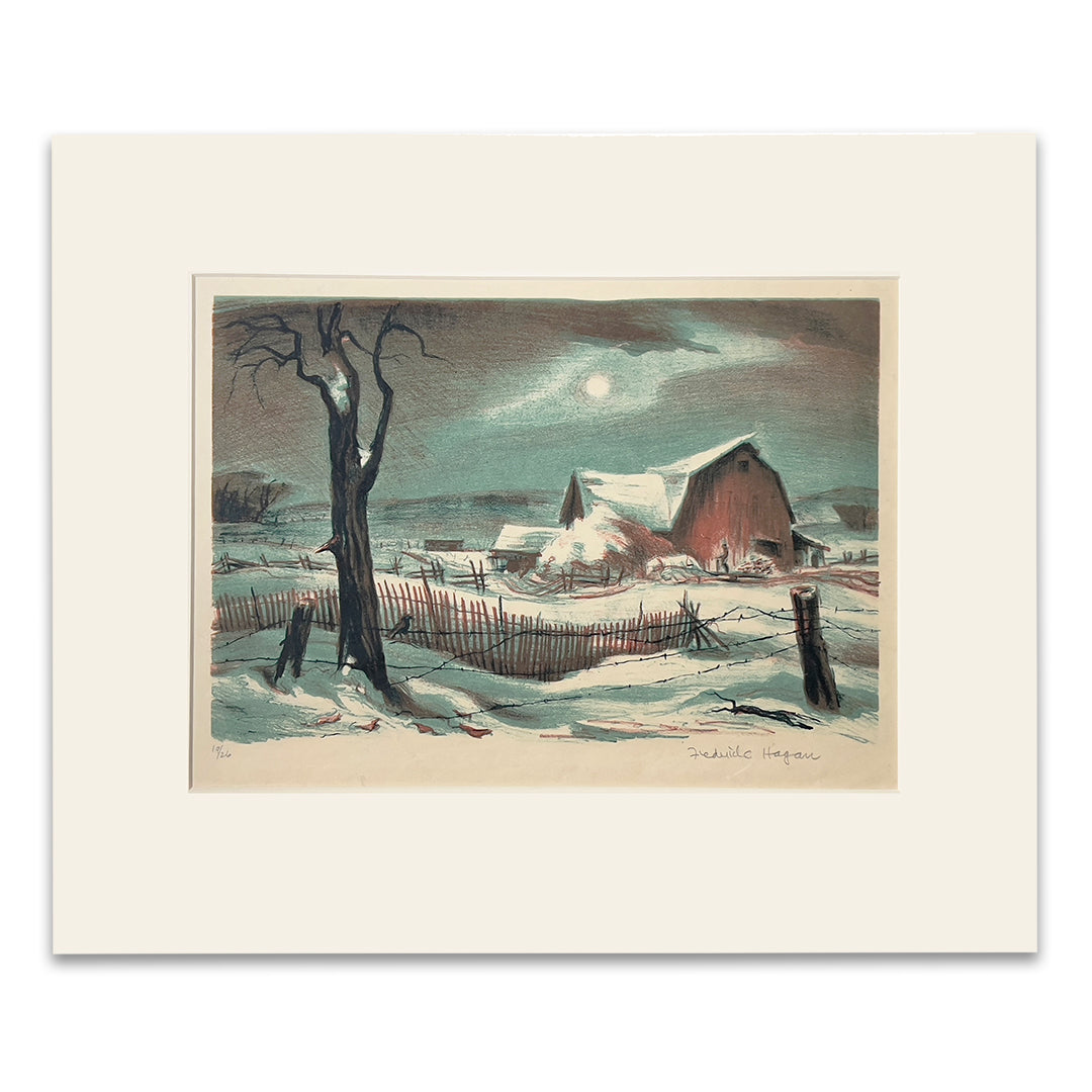 Frederick Hagan - Winter Landscape - McCanse Art