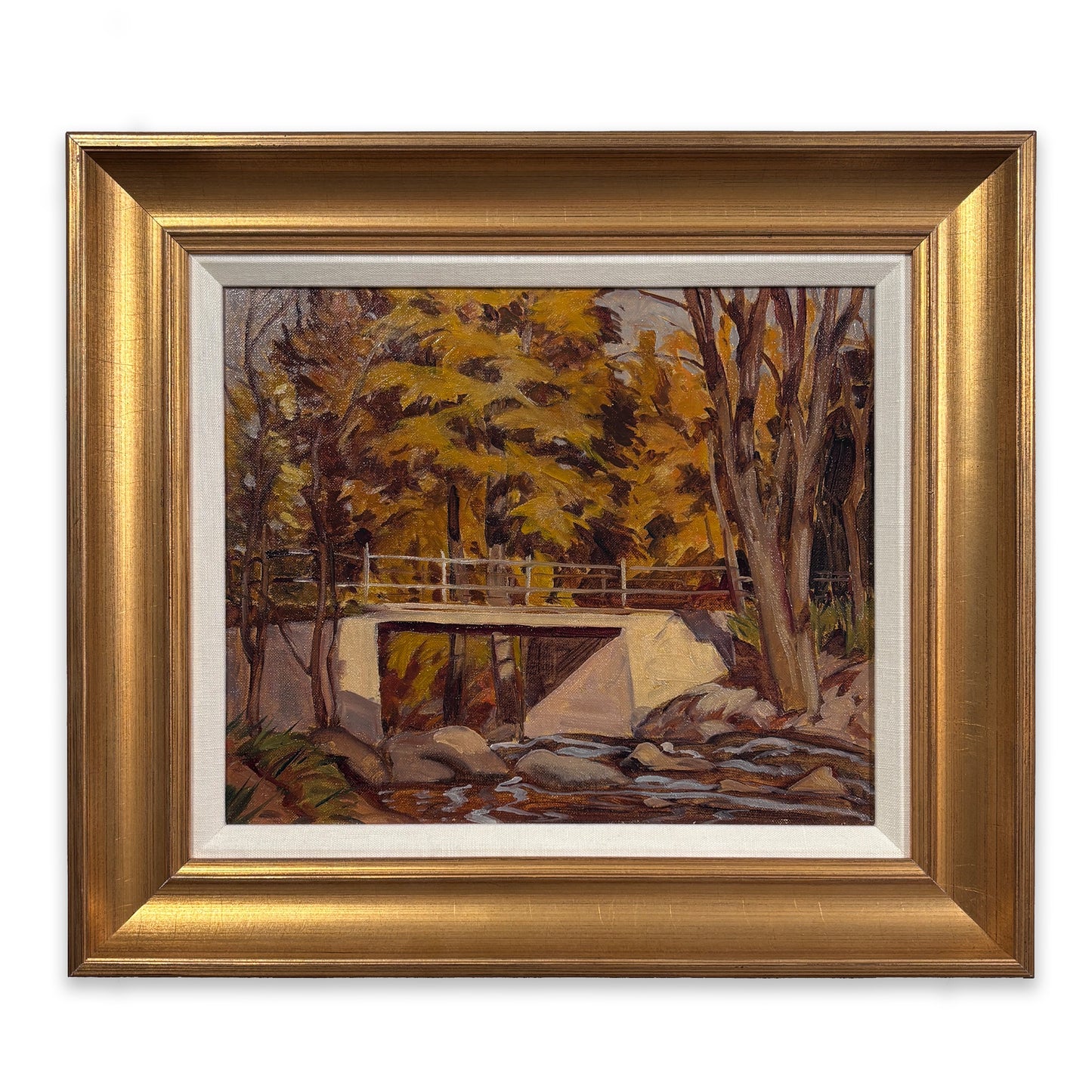 Joseph Sydney Hallam - Bridge at Credit Forks