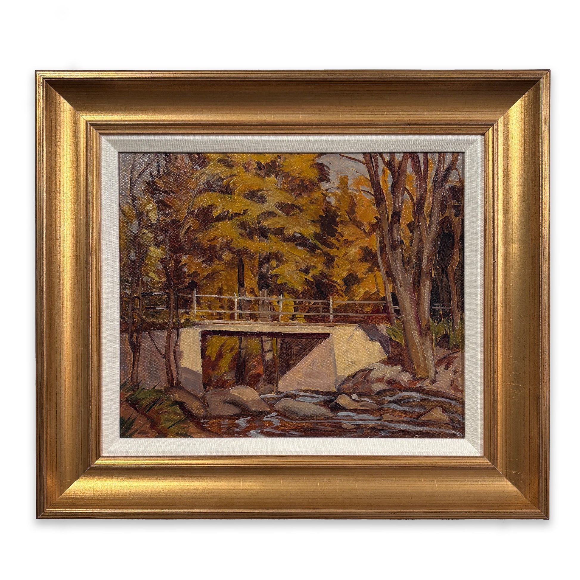 Joseph Sydney Hallam - Bridge at Credit Forks