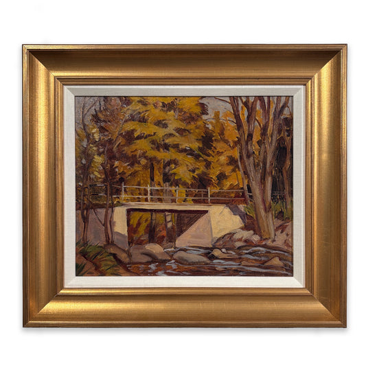 Joseph Sydney Hallam - Bridge at Credit Forks