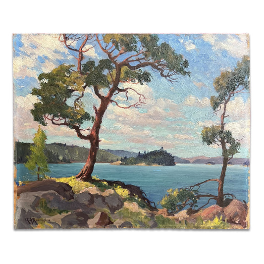 George Arthur Kulmala - Untitled (Windswept Tree on the Lake)