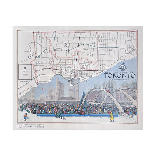 William Kurelek - Map of Metropolitan Toronto