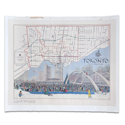 William Kurelek - Map of Metropolitan Toronto