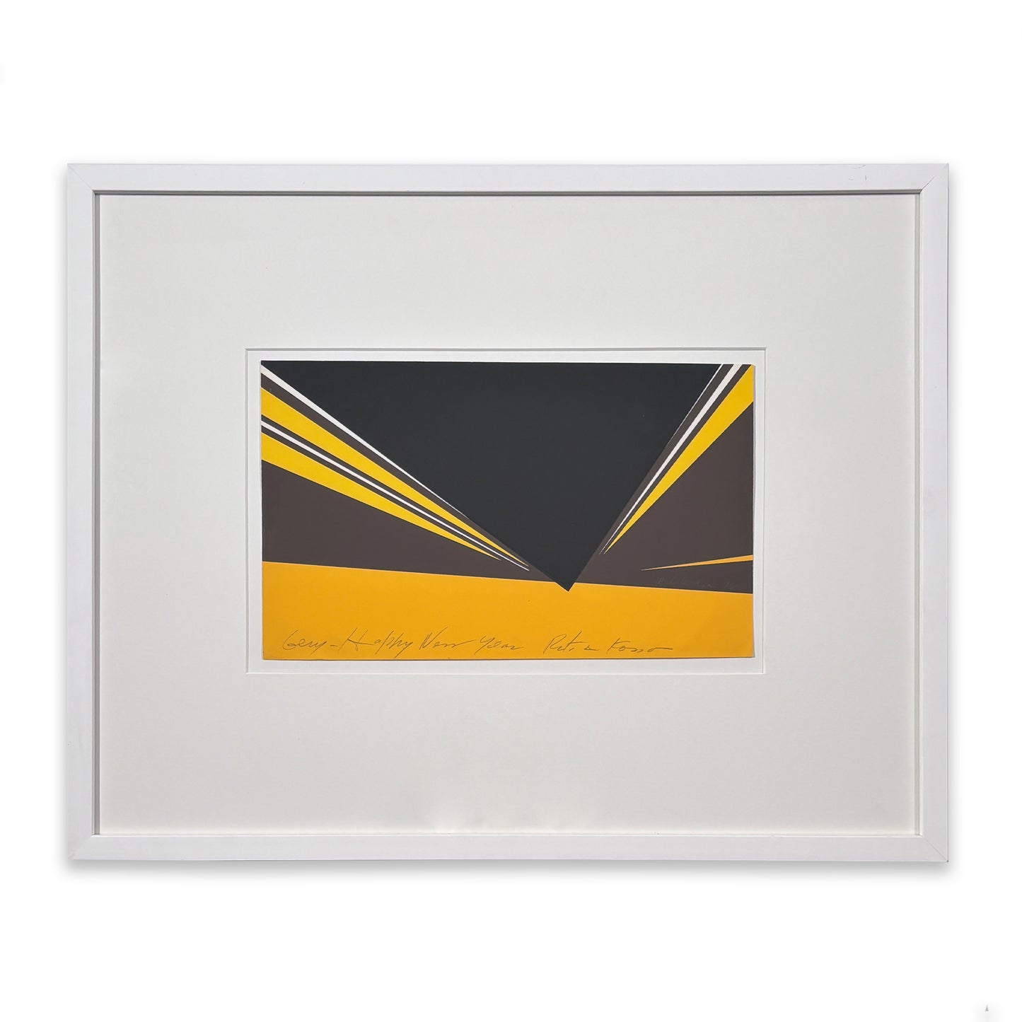 Rita Letendre - New Year's Card from Rita Letendre and Kosso Eloul