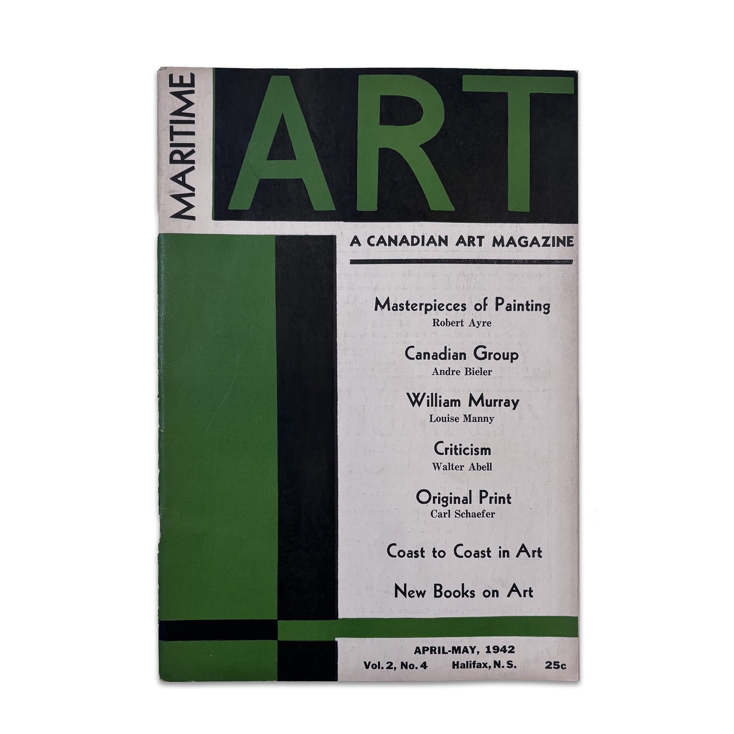 Maritime Art Magazine. Vol. 2, No. 4. *Woodcut by CARL SCHAEFER