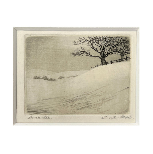 Samuel Herbert Maw - Greeting Card (Winter Stroll)