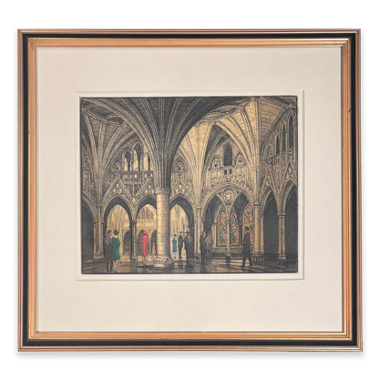 Samuel Herbert Maw - Confederation Hall of Parliament, Ottawa. Original sketch and calendar.