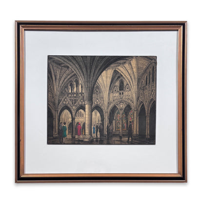 Samuel Herbert Maw - Confederation Hall of Parliament, Ottawa. Original sketch and calendar.