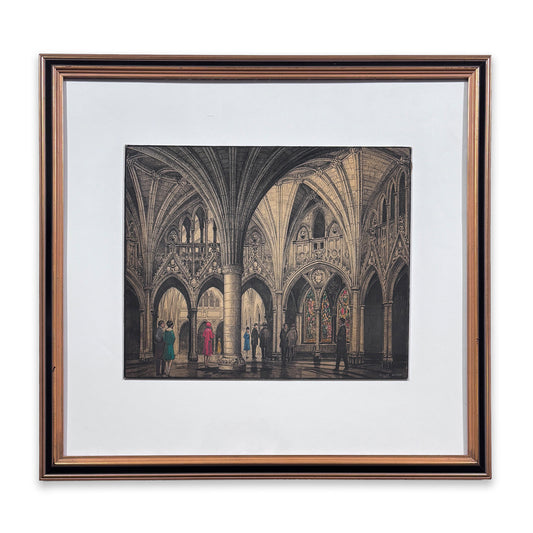 Samuel Herbert Maw - Confederation Hall of Parliament, Ottawa. Original sketch and calendar.