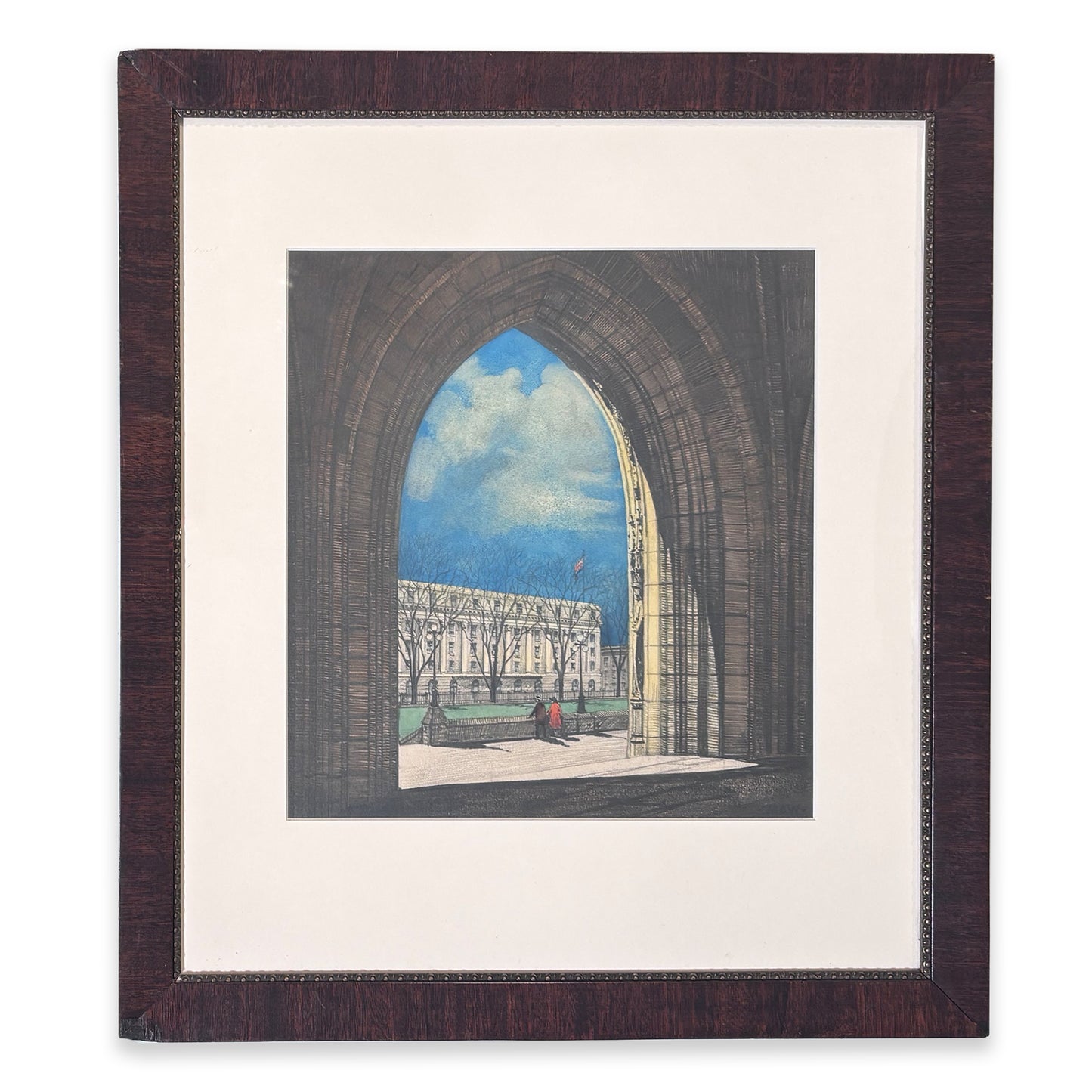 Samuel Herbert Maw - Main Arch of Peace Tower, Canadian Houses of Parliament, original sketch and calendar