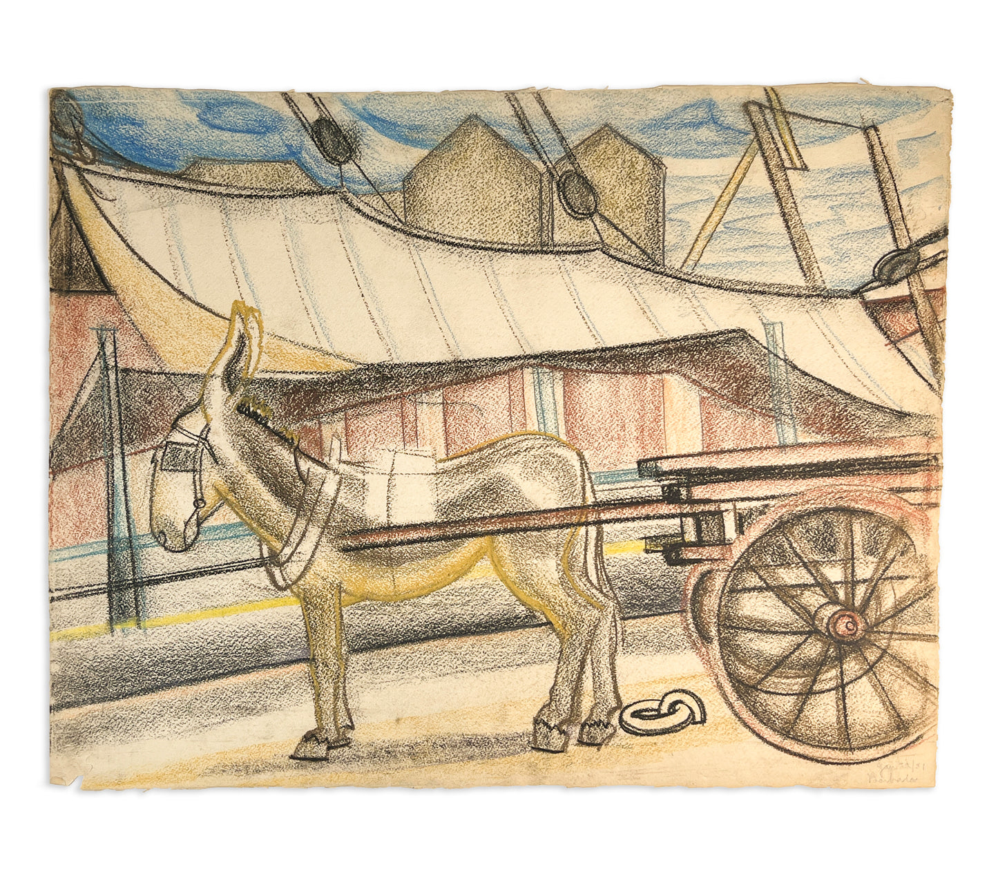 Isabel McLaughlin - Donkey and Cart, Bridgetown, Barbados