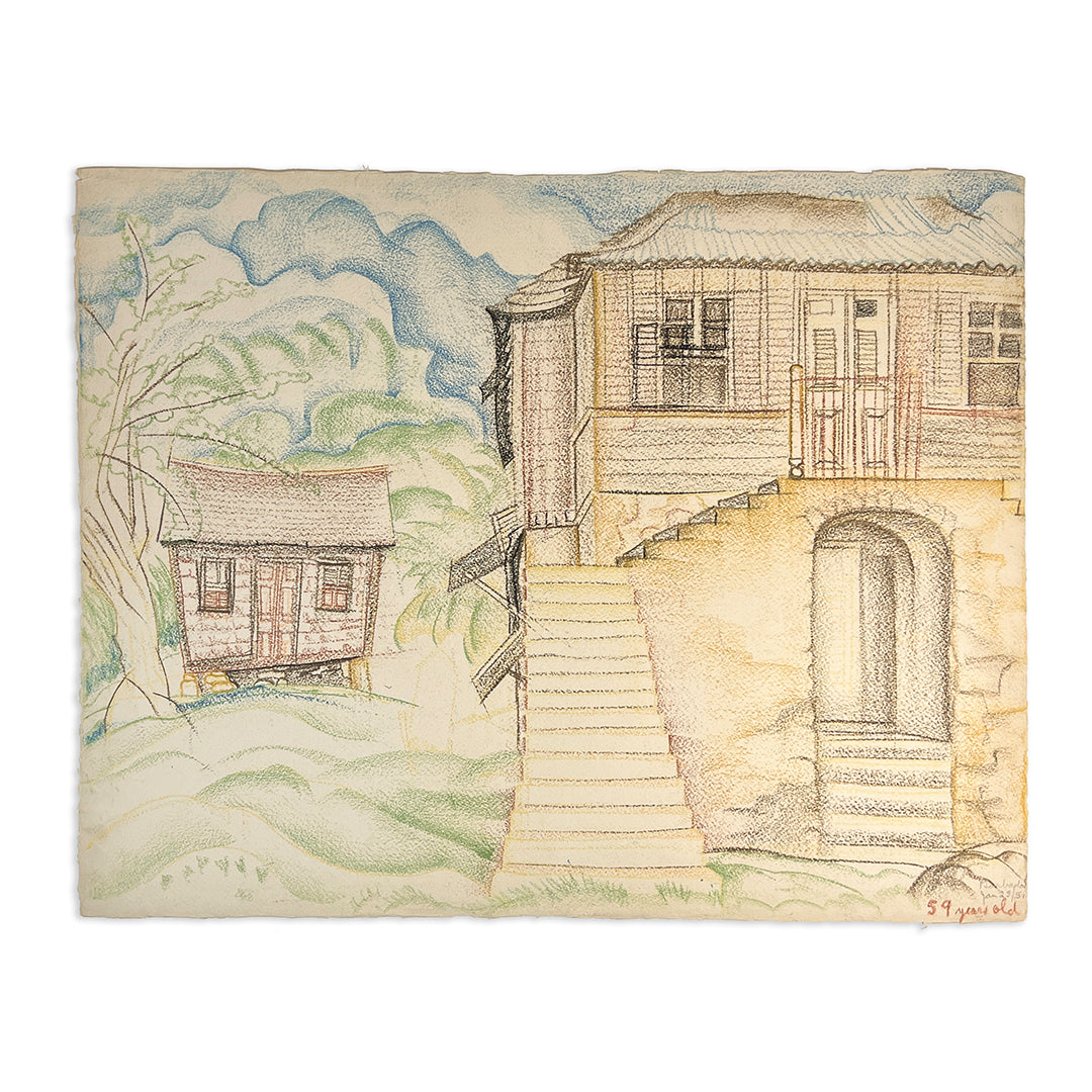 Isabel McLaughlin - Two Houses, Bridgetown, Barbados - McCanse Art