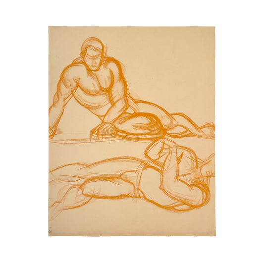 Isabel McLaughlin - Two Male Nudes Reclining