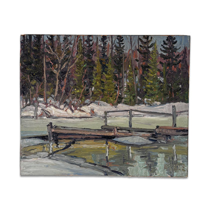 Lawrence Nickle - Dock and Pond, Armour Twp.