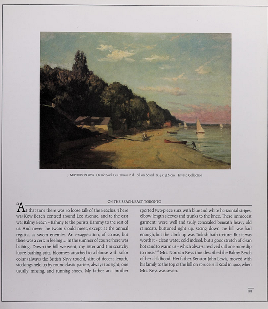 John McPherson Ross - Kew Beach, Toronto Beaches - McCanse Art