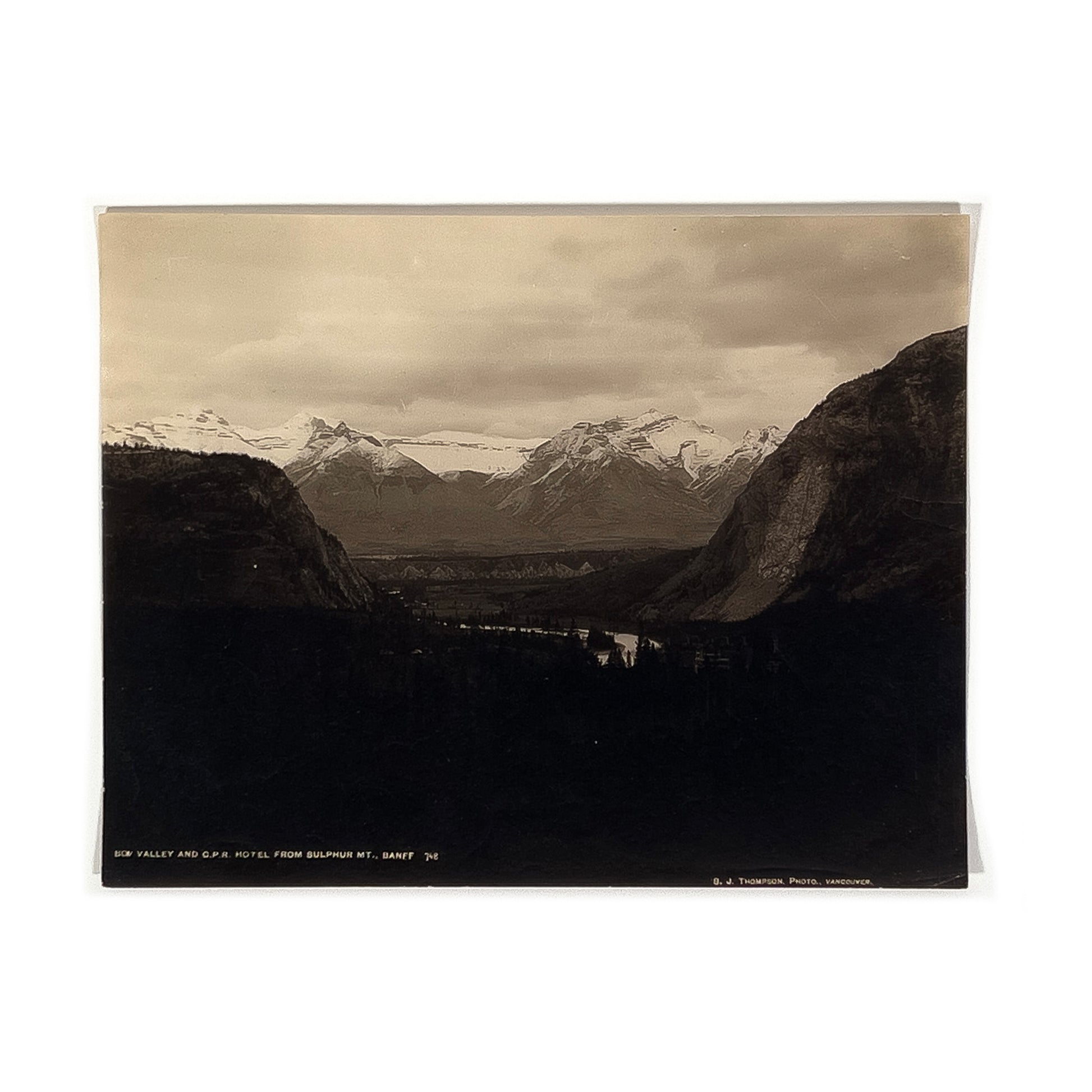 Stephen Joseph Thompson - Bow Valley and CPR Hotel, Sulphur Mt. Banff